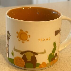 Starbucks Orange and Cream Texas Mug Dining Collection